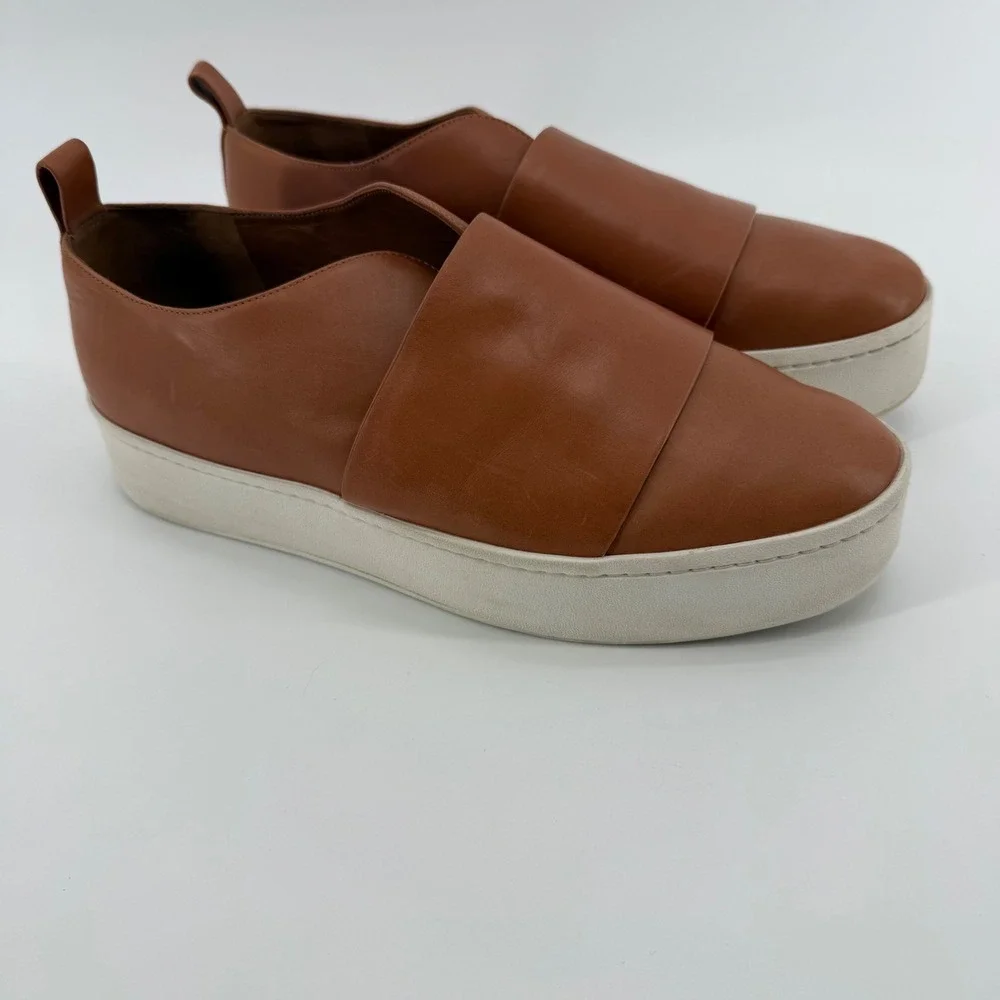 Vince‎ Wallace Platform Leather Sneaker Women's Size 9